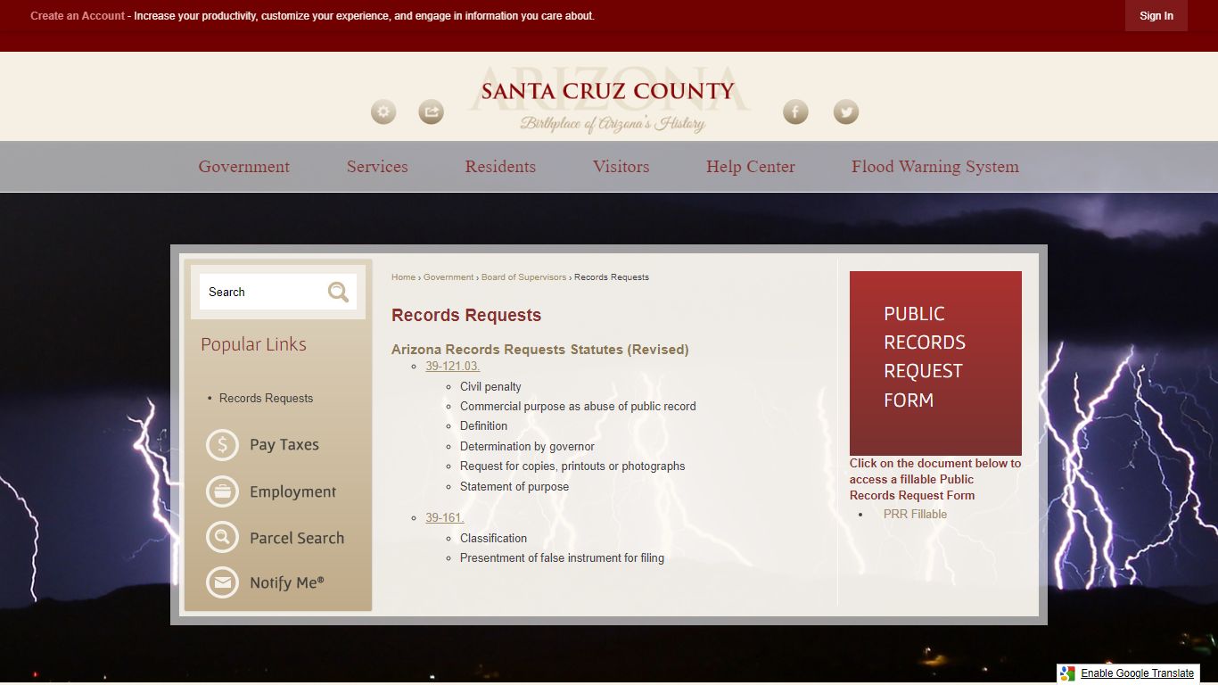 Records Requests | Santa Cruz County, AZ - Official Website